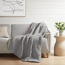 Madison Park Chunky Double Knit Handmade Throw 50"W x 60"L