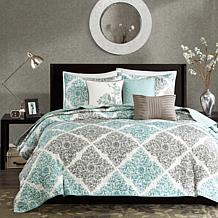Madison Park Claire 6-piece Coverlet Set - Queen/Aqua