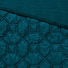 Madison Park Harper Faux Velvet Reversible 3pc Coverlet Set - K/Cal K