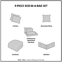 Madison Park - Lafael Complete Comforter and Cotton Sheet Set - Queen