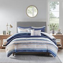 Madison Park Marina 8-pc Seersucker Comforter/Coverlet Set - K/Cal K