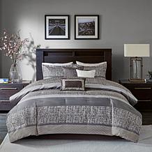Madison Park Rhapsody 7-Piece Jacquard Comforter Set - Cal King