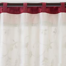 Madison Park Serene Embroidered Valance - Red - 50"x18"