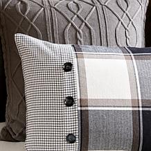 Madison Park Signature Cotton Jacquard Comforter Set, Brown - Queen