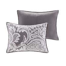 Madison Park Vienna 6-pc Printed Duvet Cover Set - Grey, Full/Queen