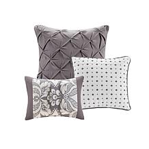 Madison Park Vienna 6-pc Printed Duvet Cover Set - Grey, King/Cal King