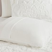 Madison Park Viola 3pc Cotton Chenille Damask Duvet Cover Set - F/Q