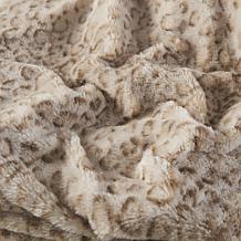 Madison Park Zuri Oversized Faux Fur Throw 60" x 70" - Leopard