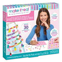 Make It Real Clay Charm Jewelry Kit with 9 Colors