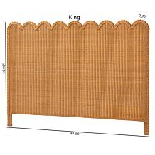 Maritza Standalone Rattan Headboard