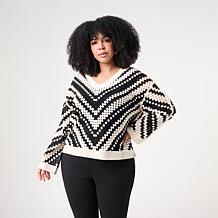 Mark & James by Badgley Mischka Cara Crochet Sweater
