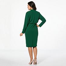 Mark & James by Badgley Mischka Hattie Long-Sleeve Mock-Neck It Dress