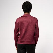 Mark & James by Badgley Mischka Lara Boxy Johnny Collar Crop Top