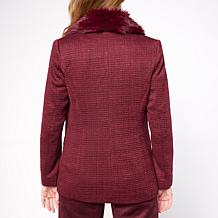 Mark & James by Badgley Mischka Onyx Tweed Knit Blazer
