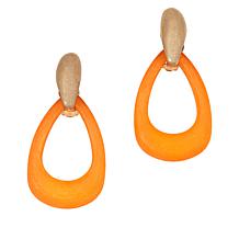 MarlaWynne Pear-Shaped Resin Drop Earrings
