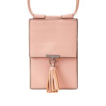 MarlaWynne Recycled Material Tassel Phone Crossbody