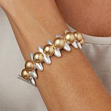 MarlaWynne Two-Tone Spiked Chunky Toggle Bracelet