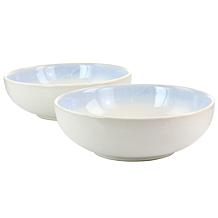 Denmark 2pc White Rectangular Platter Set - Blanc de Blanc Collection - 2 Piece