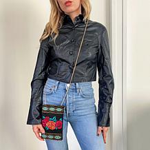 Mary Frances Hand-Beaded Crossbody Phone Bag