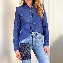 Mary Frances Hand-Beaded Crossbody Phone Bag