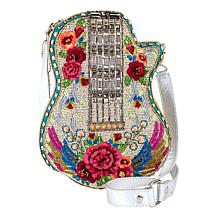 Mary Frances Metallic Melody Hand-beaded Crossbody Handbag
