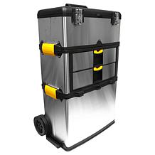 Massive and Mobile 3-part Stainless-Steel Tool Box
