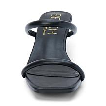 Matisse Two-Band Sandal with Square Toe & Kitten Heel - Jeanne