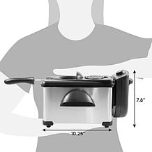 Maxi-Matic Elite Gourmet Stainless Steel 2Qt. Immersion Deep Fryer