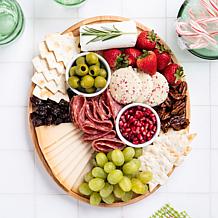 Meg Quinn x Maple Leaf at Home Charcuterie Map Board w/Bonus Recipes