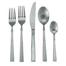 MegaChef Cravat 20 Piece Flatware Utensil Set, Stainless Steel Silv...
