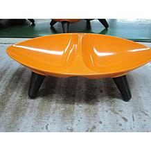 Melamine Couture Sculpture Double Food and Water Dog Bowl