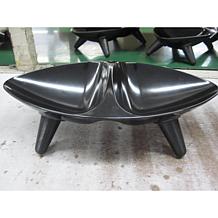 Melamine Couture Sculpture Double Food and Water Dog Bowl