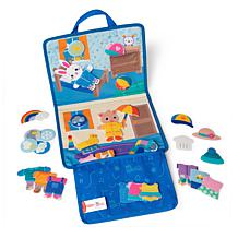 Melissa & Doug Ms. Rachel Jumbo Felt Play Pieces with Fold-Out Board