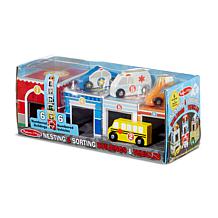 Melissa & Doug Nesting and Sorting Buildings and Vehicles