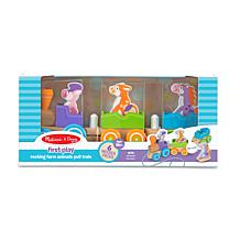 Melissa & Doug Rocking Farm Animals Pull Train
