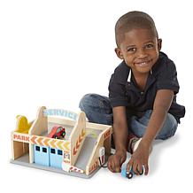 Melissa & Doug Service Station Parking Garage Set