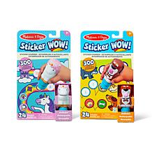 Melissa & Doug Sticker Wow Dog & Unicorn Bundle