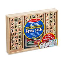 Melissa & Doug Wooden ABC Activity Stamp Set
