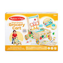 Melissa & Doug Wooden Shape Sorting Grocery Cart