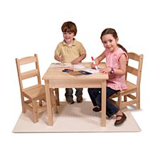 Melissa & Doug Wooden Table & Chairs Set