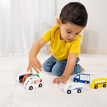 Melissa & Doug Wooden Town Vehicles Set