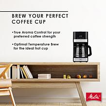 Melitta 10-Cup Drip Coffee Maker with Glass Carafe and Touch Contro...