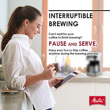 Melitta 8-Cup Drip Coffee Maker with Thermal Carafe and Touch Contr...