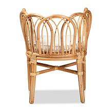 Melody Natural Rattan Dining Chair with Cushion