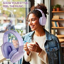 Memorex Faux Diamond-Encrusted Wireless Bluetooth Headphones