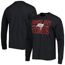 Men's '47 Black Tampa Bay Buccaneers Brand Wide Out Franklin Long S...