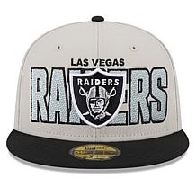 Men's New Era Stone/Black Las Vegas Raiders 2023 NFL Draft On Stage...