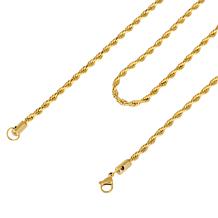 Men's Stainless Steel Rope Chain Necklace