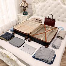 Miami CarryOn Brickell 3 Piece Expandable Retro Spinner Luggage Set