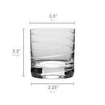 Mikasa Cheers Double Old Fashioned Glass Set of 4